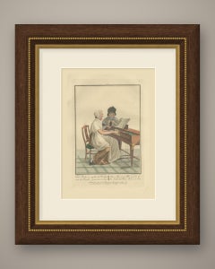 Moravian Mother and Daughter at Zeist, Dutch Costume Print, 1811