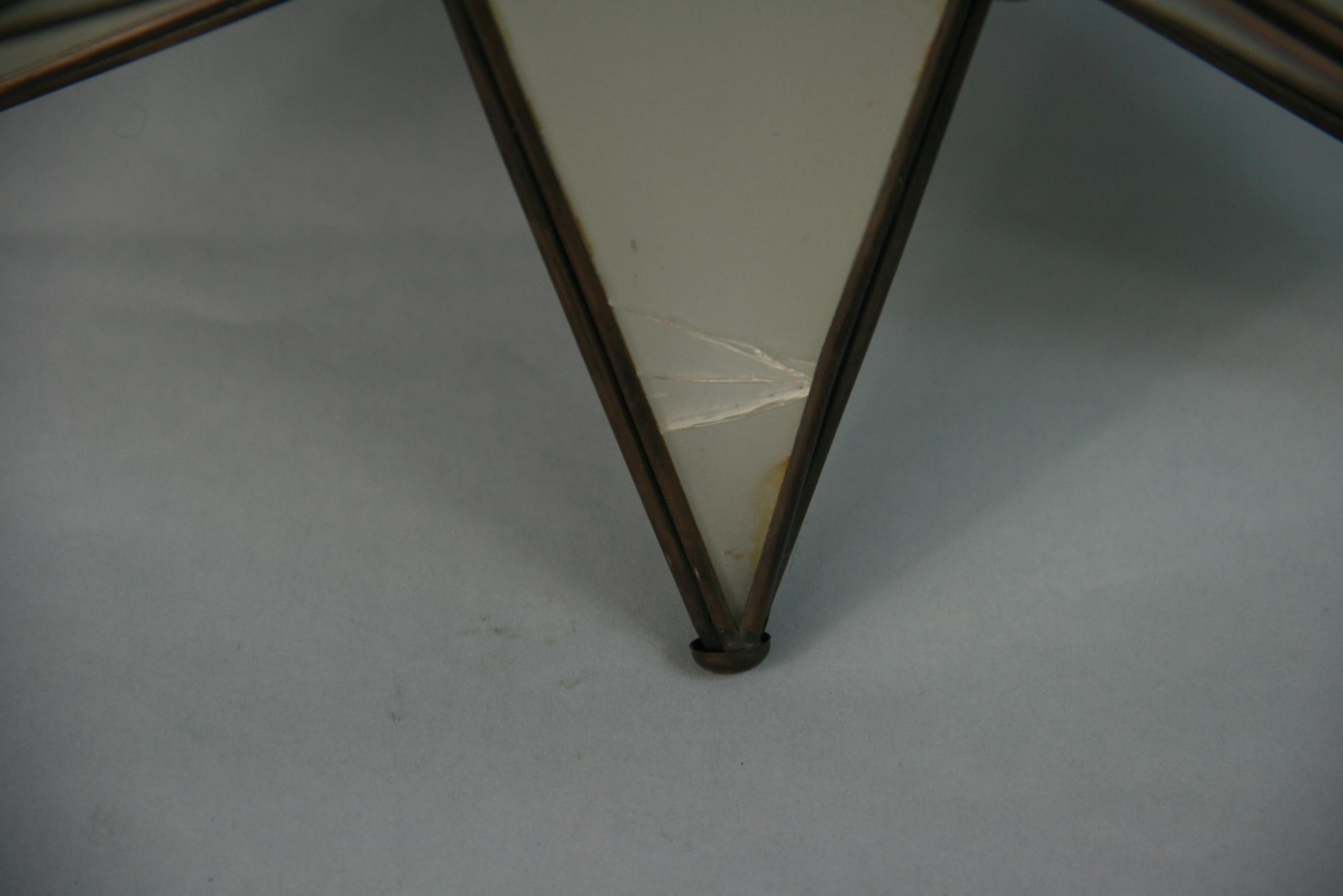 Moravian Star Frosted Glass Pendant '2 available' 3