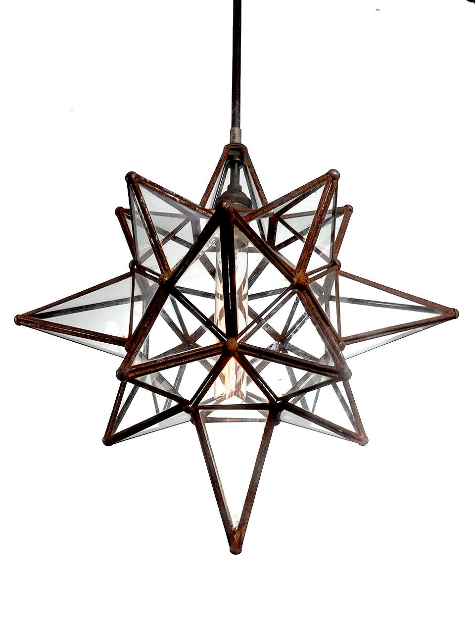 Moravian Star Pendent In Excellent Condition For Sale In Peekskill, NY