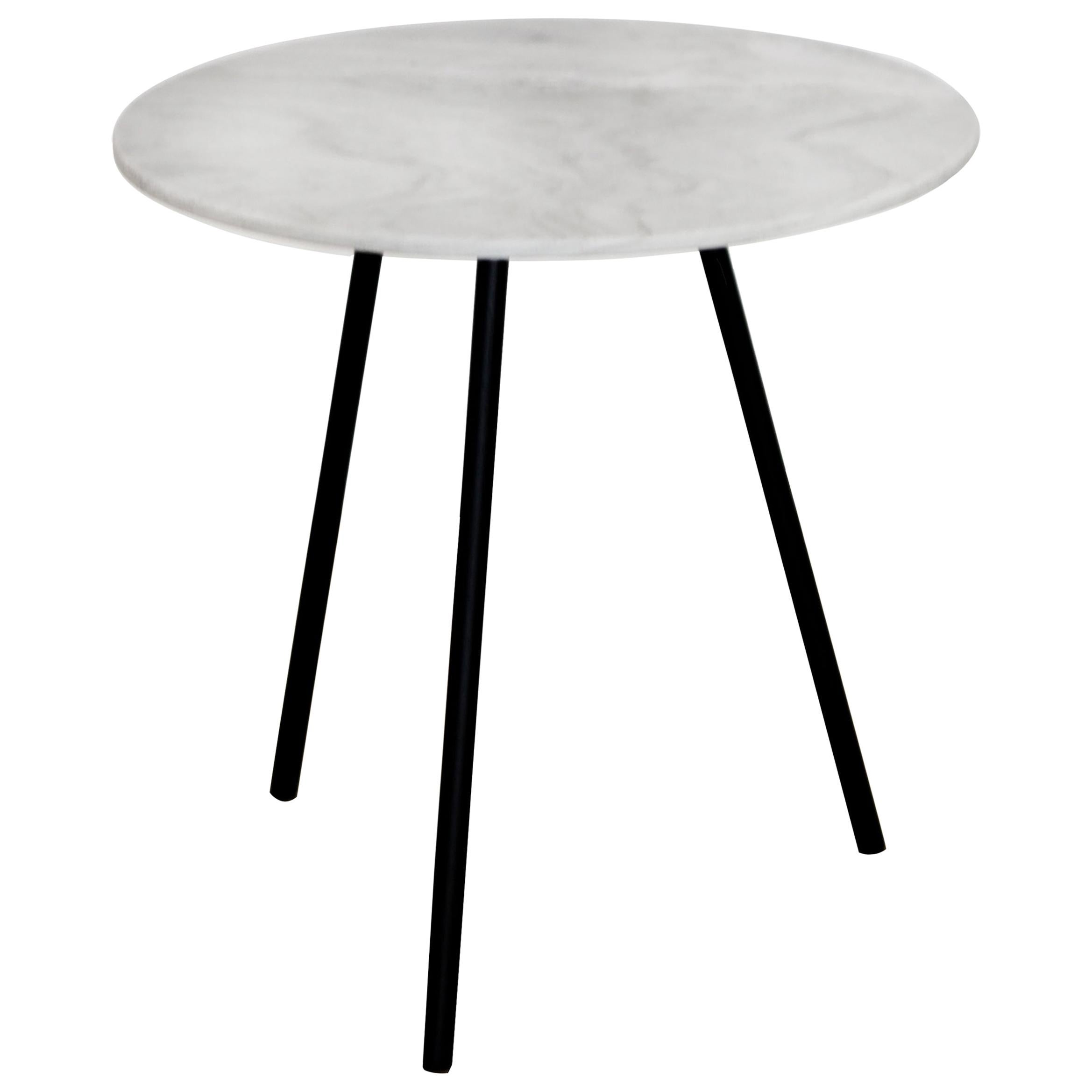Menhir White Marble Small Side Table For Sale at 1stDibs small marble