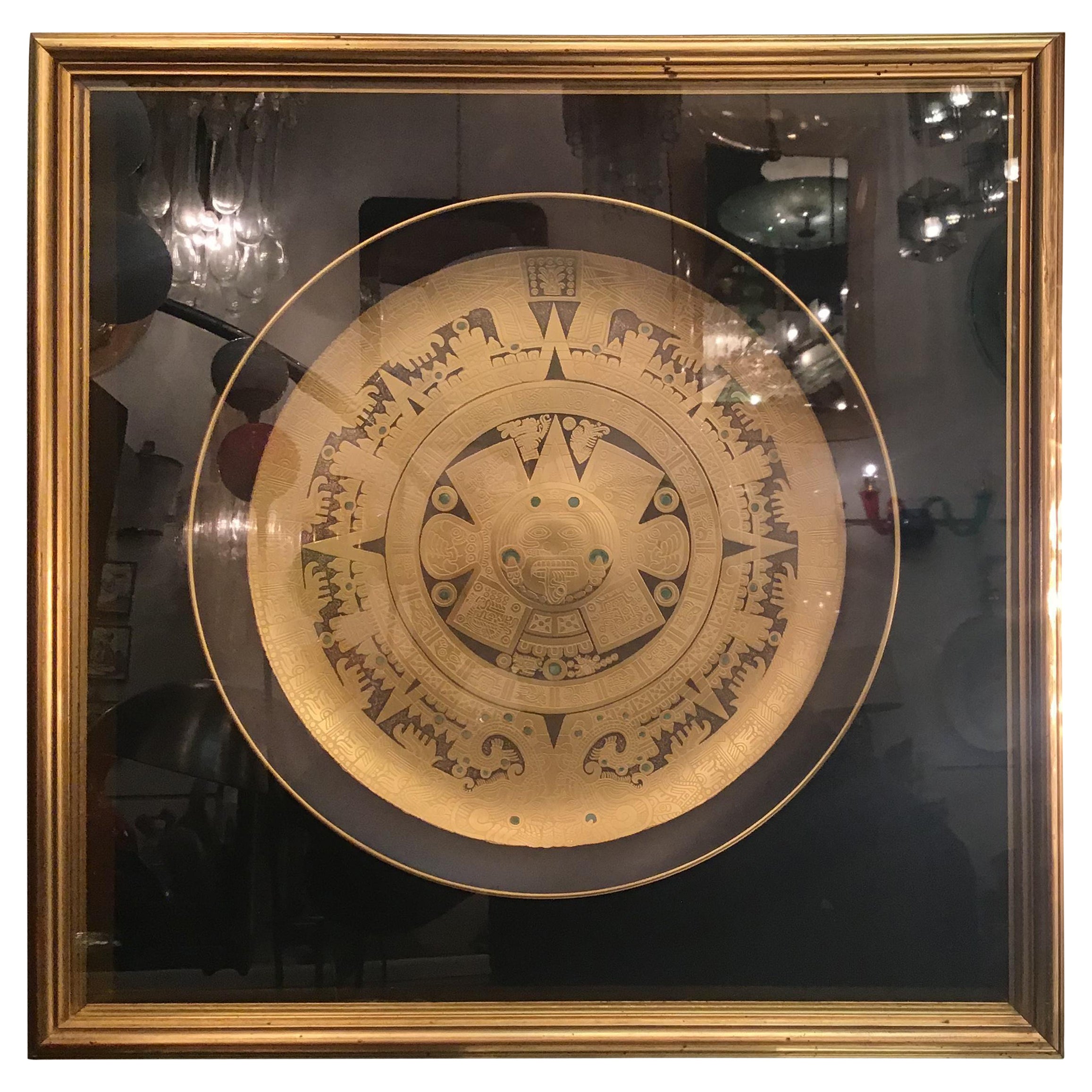 Morbelli-Porzellan-Wandteller aus Porzellan, bearbeitet mit reinem Gold, 1960, Italien