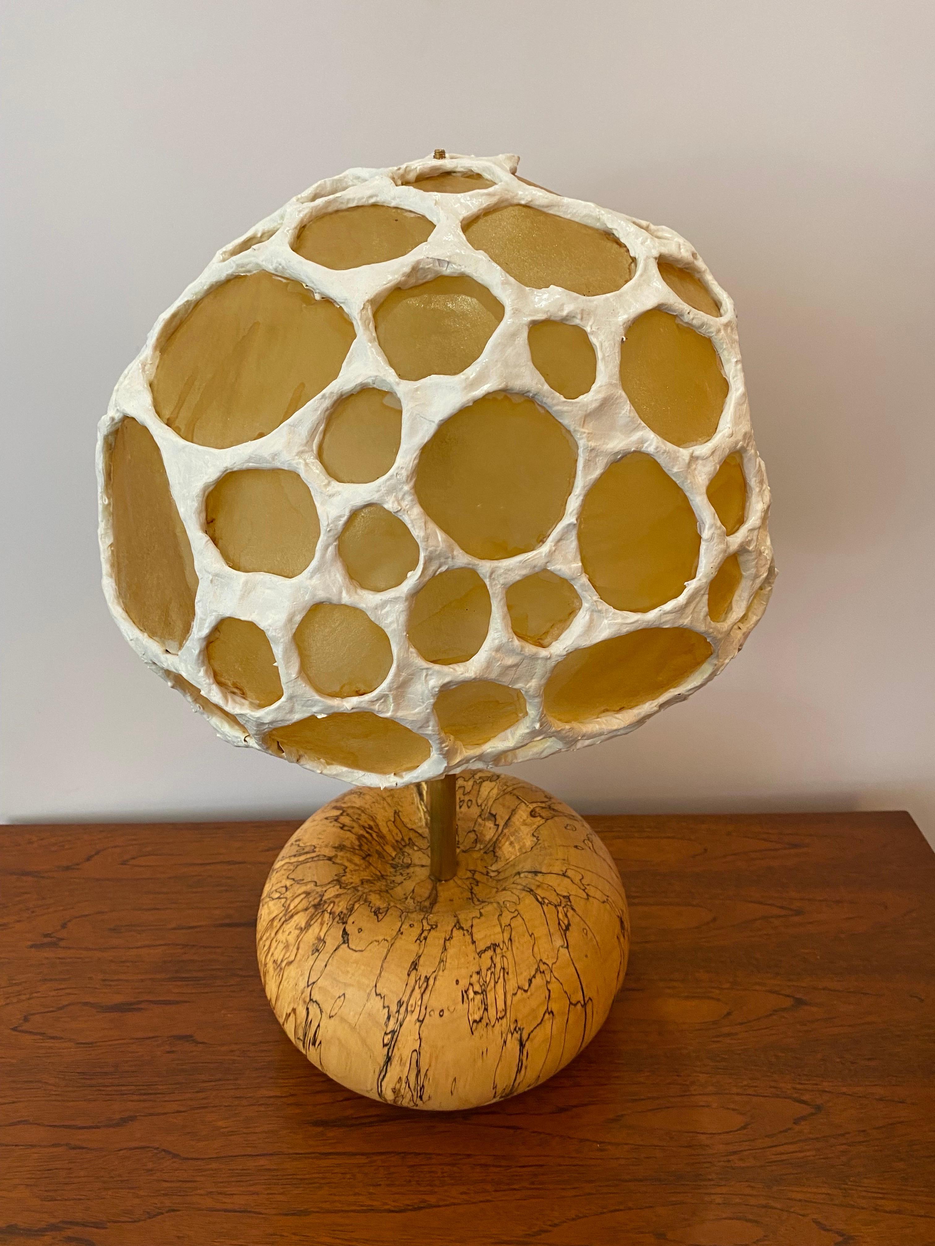 Organic Modern Morchella Mushroom Lamp by Nate Hill For Sale