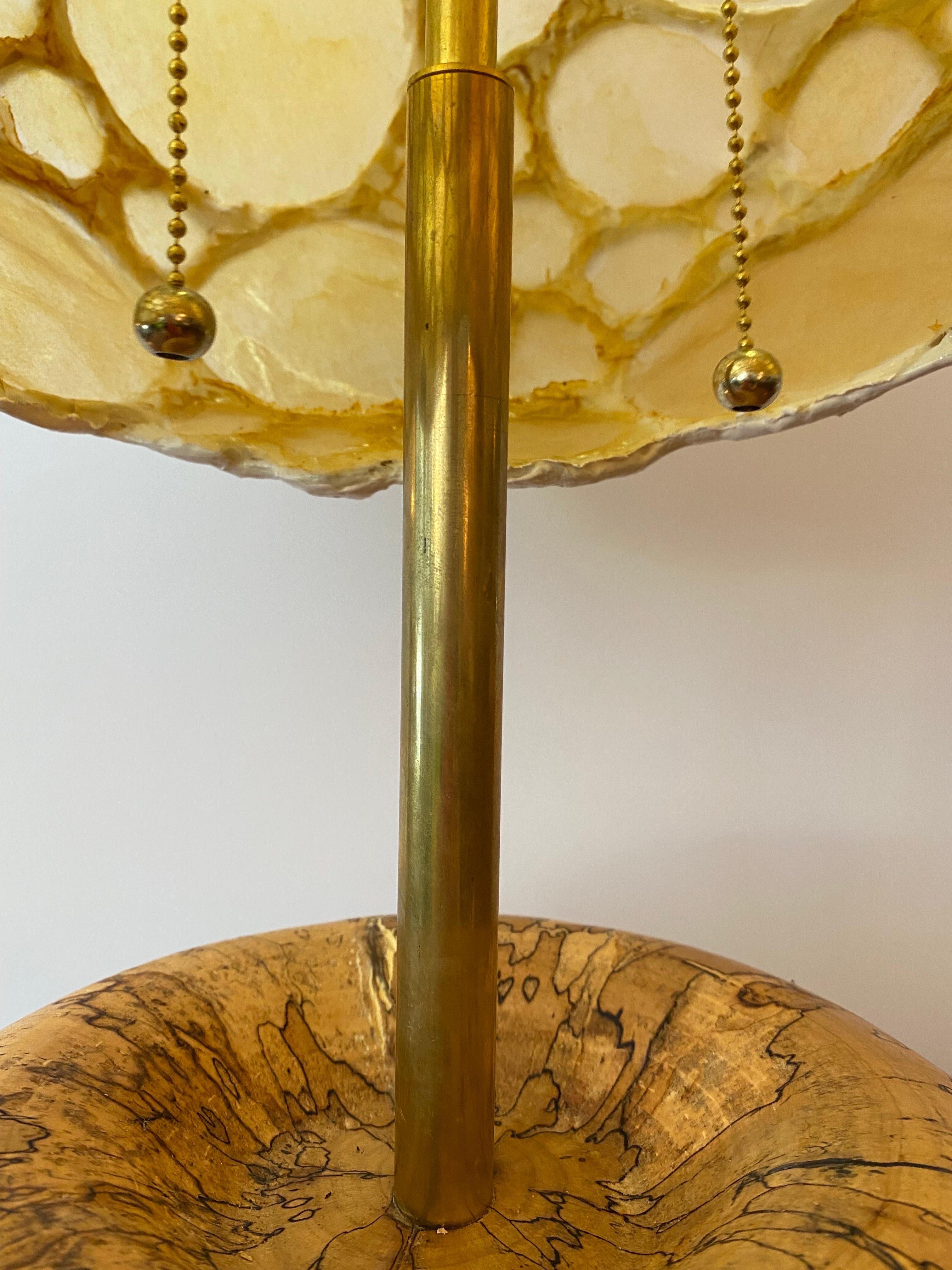 Contemporary Morchella Mushroom Lamp by Nate Hill For Sale