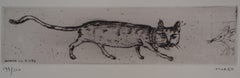 Cat and Mouse : Original etching, Handsigned