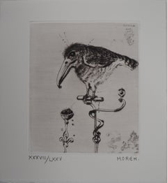 The Little Bird, gravure originale signée à la main, édition limitée à 75 exemplaires