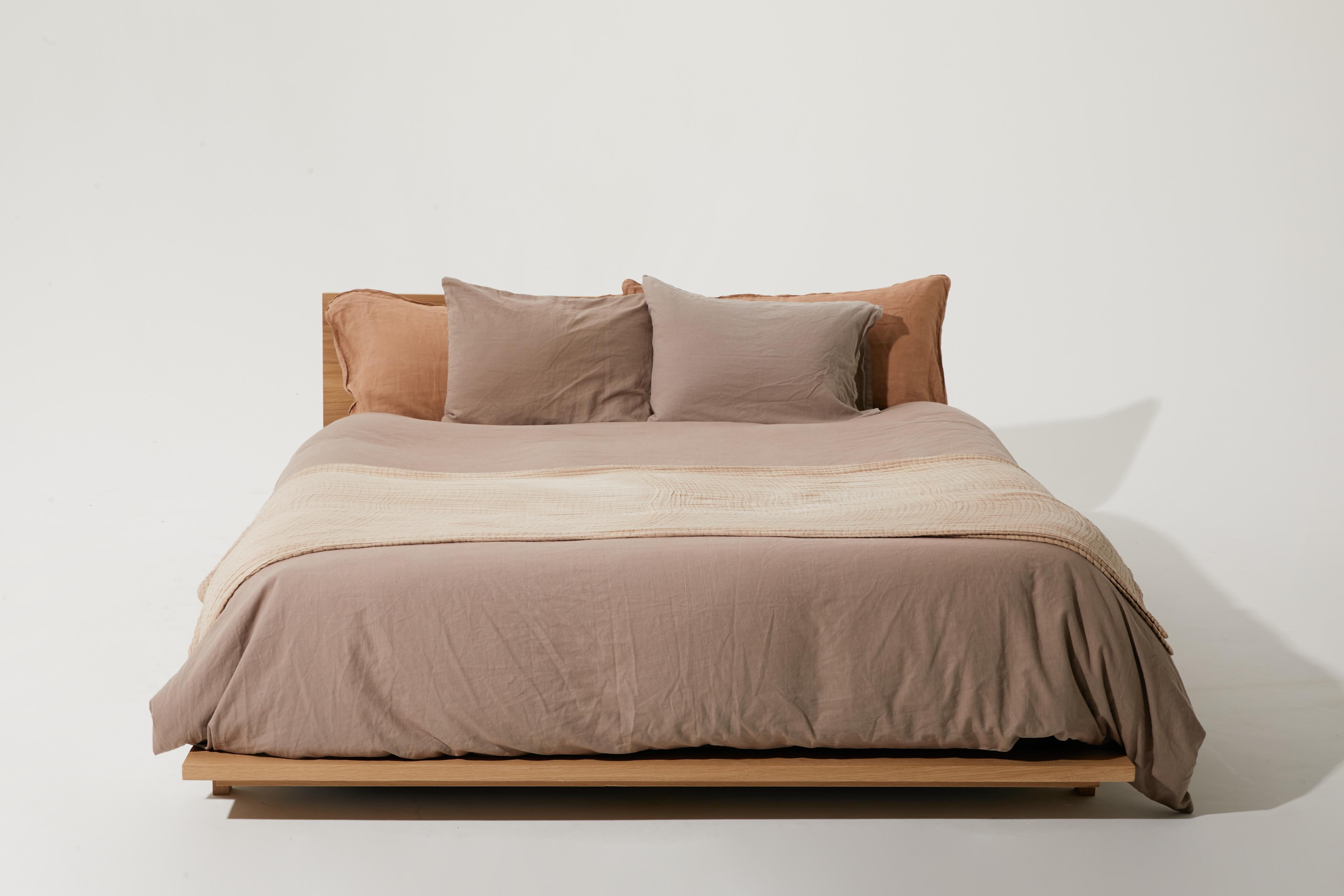 American Mordern Platform Bed with Head Board by Stille Home For Sale