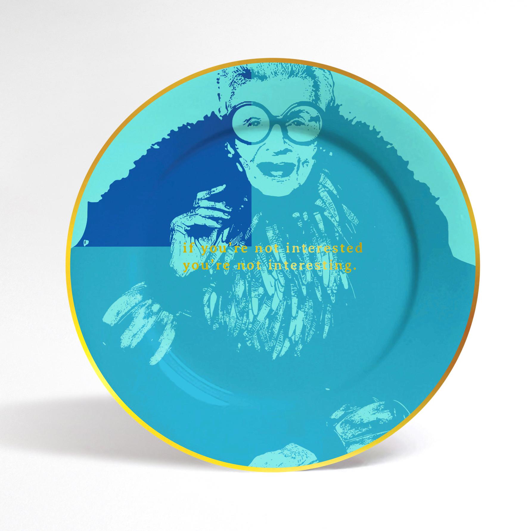 Contemporary More is More Plate Set by Iris Apfel