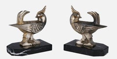 Bird-shaped bookends / - The watchful gaze -