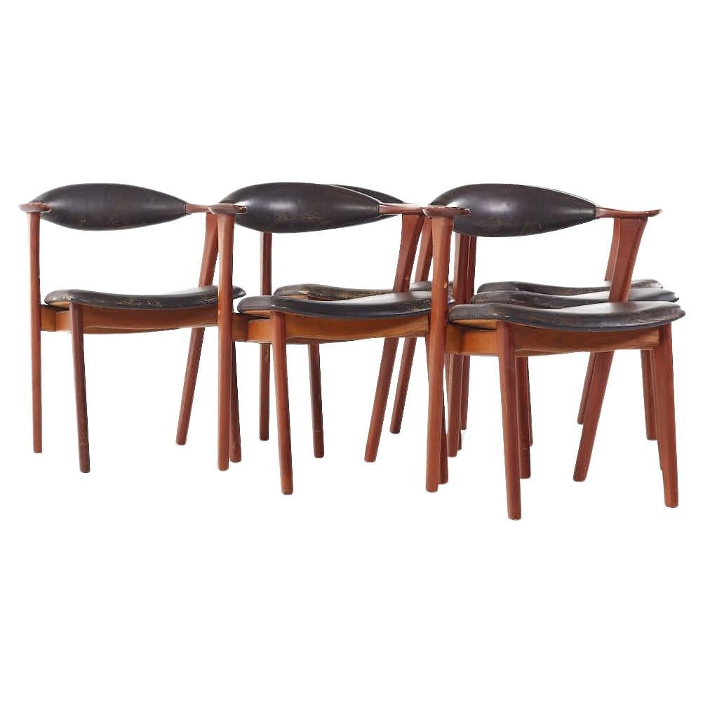 Moreddi Style Mid Century Danish Dining Chairs - Set of 6 For Sale