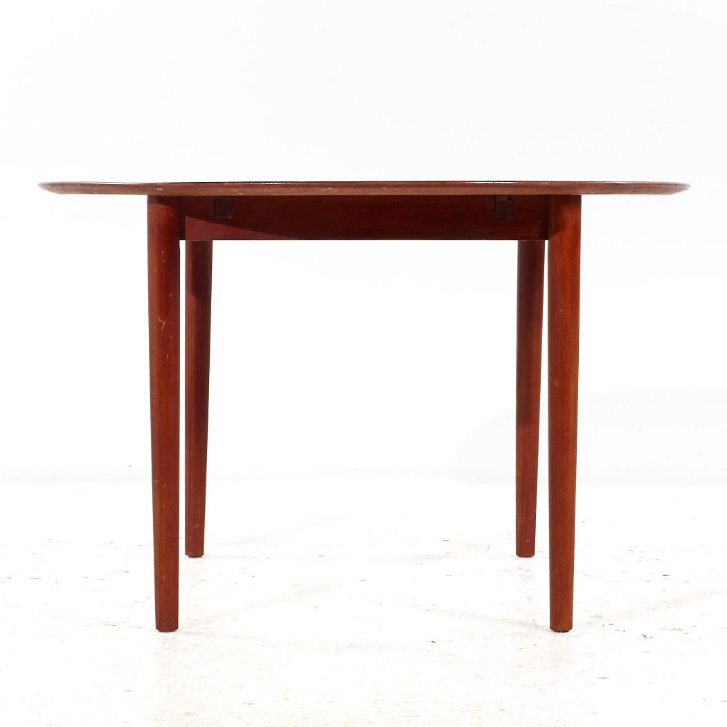 Moreddi Style Mid Century Danish Teak Table de salle à manger extensible à 1 volet Bon état - En vente à Countryside, IL