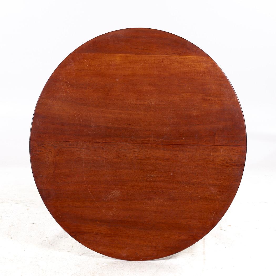 Fin du 20e siècle Moreddi Style Mid Century Danish Teak Table de salle à manger extensible à 1 volet en vente