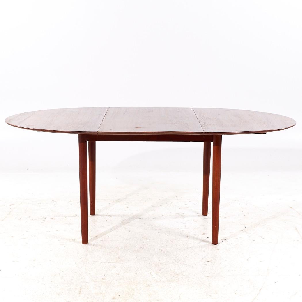 Moreddi Style Mid Century Danish Teak Table de salle à manger extensible à 1 volet en vente 1