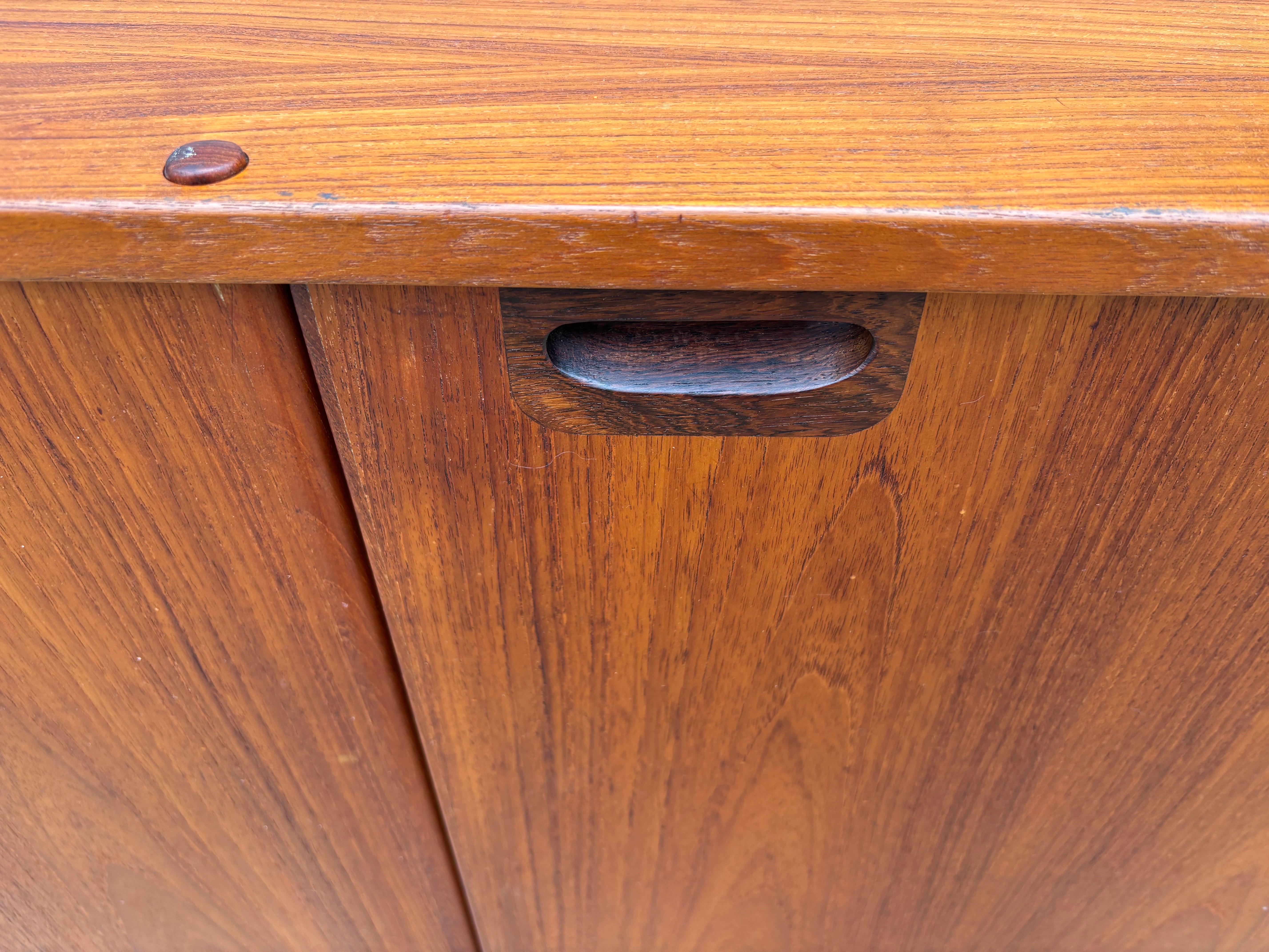 Danish Moreddi Teak 4 Door Credenza/ Buffet For Sale