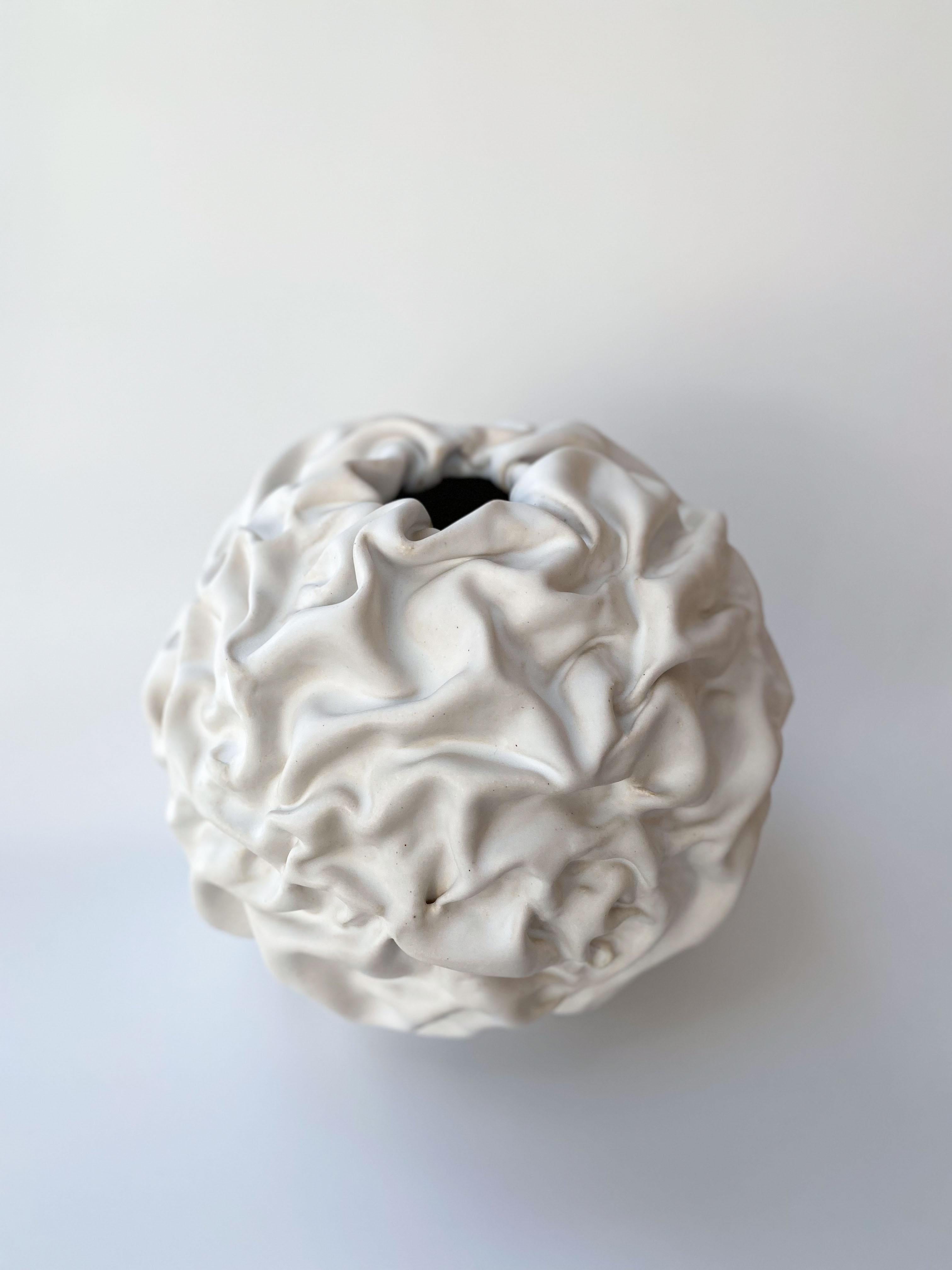 Morel sculpture I by Sophie Rogers
Dimensions: W 33 x H 31
Materials: Ceramic, glaze
Other glaze colors available.

Inspired by the forms of nature, the origin comes from the mushroom Morel`s expression. A game with shadows and light. The size