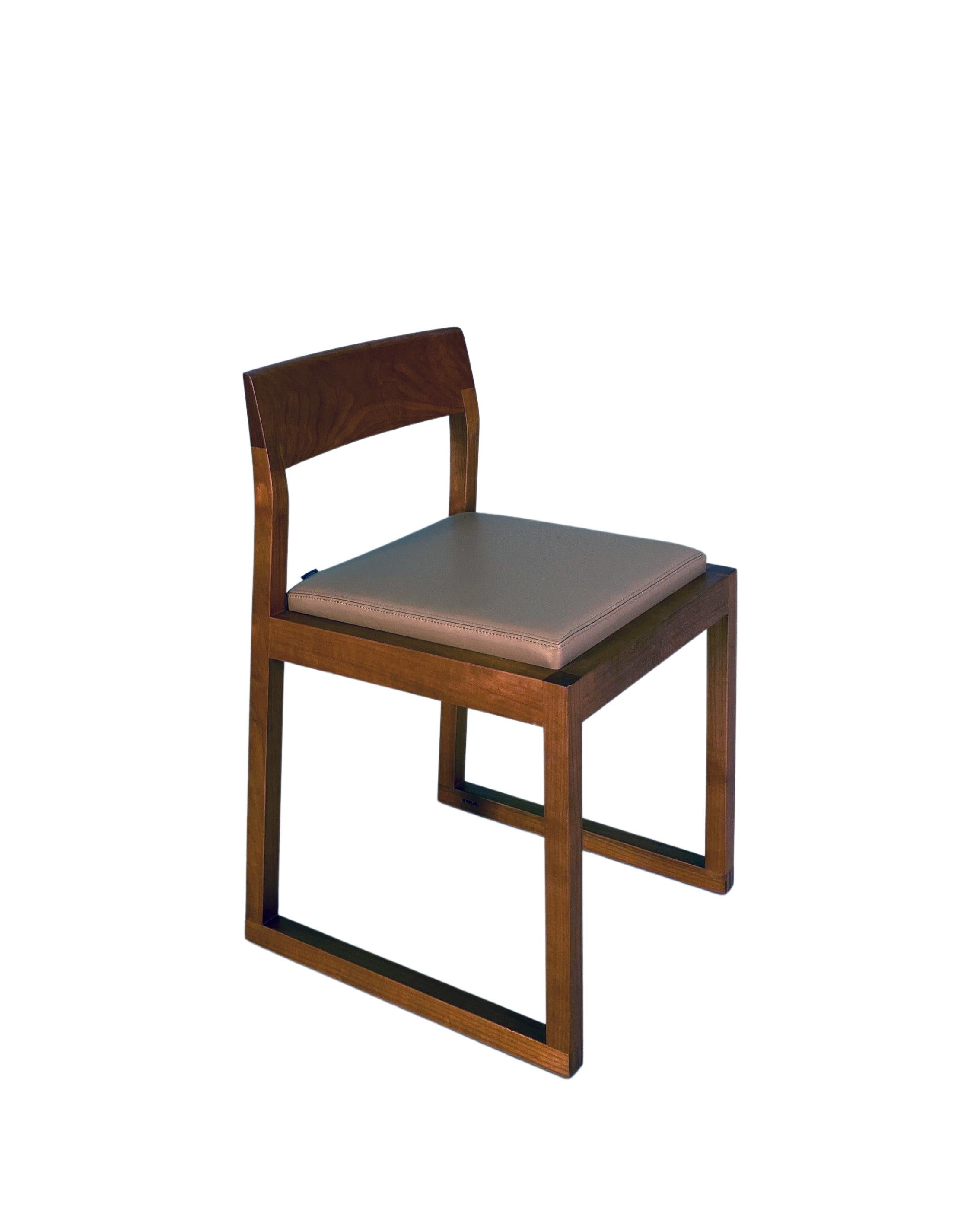 Contemporary Morelato, Burton Chair in Ash Wood