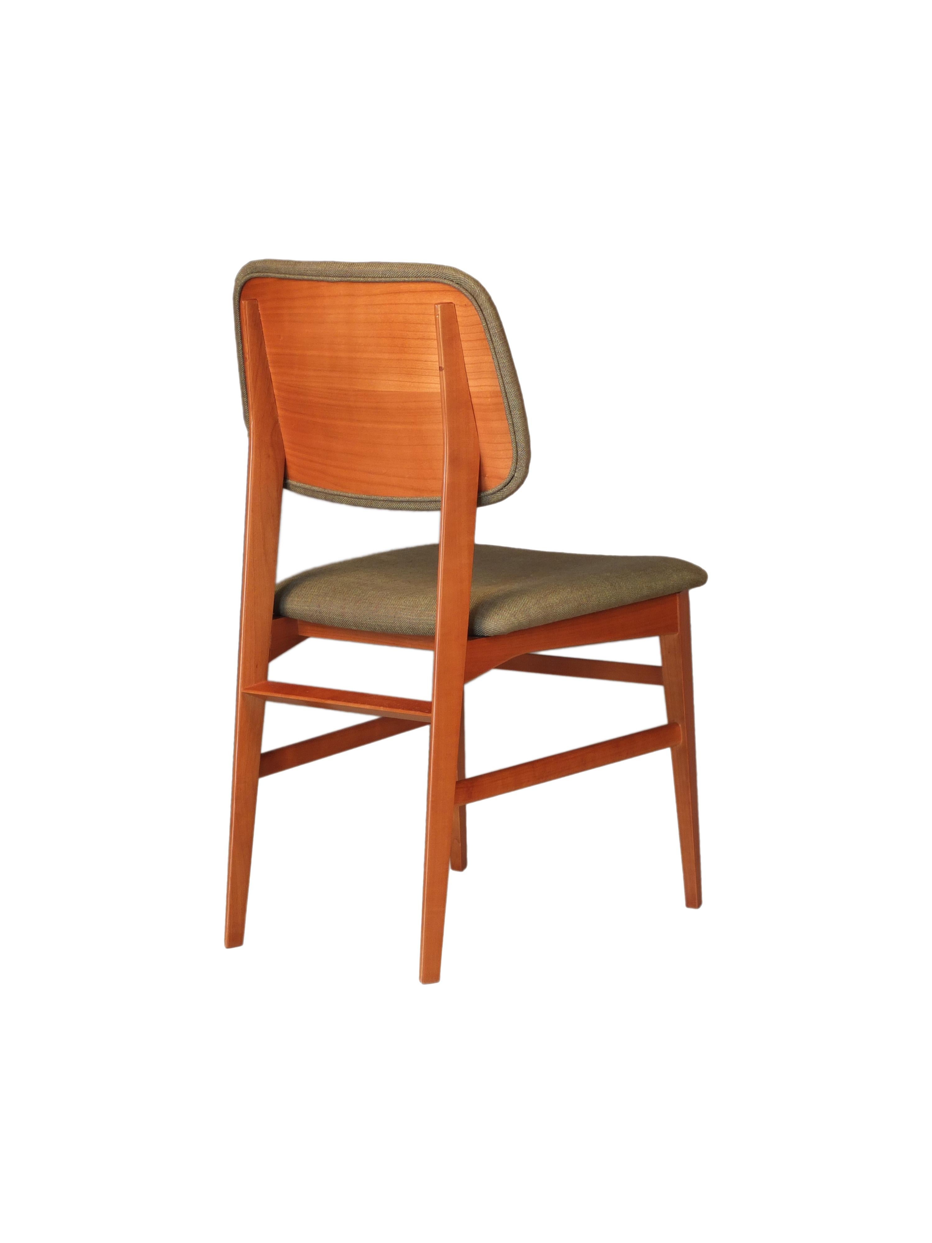Leather Morelato, Savina Chair in Ash Wood