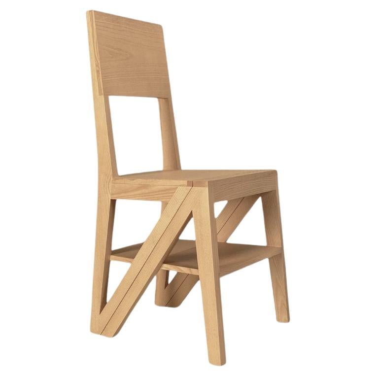 Morelato Scala, chaise en bois convertible en meuble de rangement