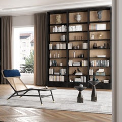 Morelato, table d'appoint en marbre vert et bois de frêne du Guatemala