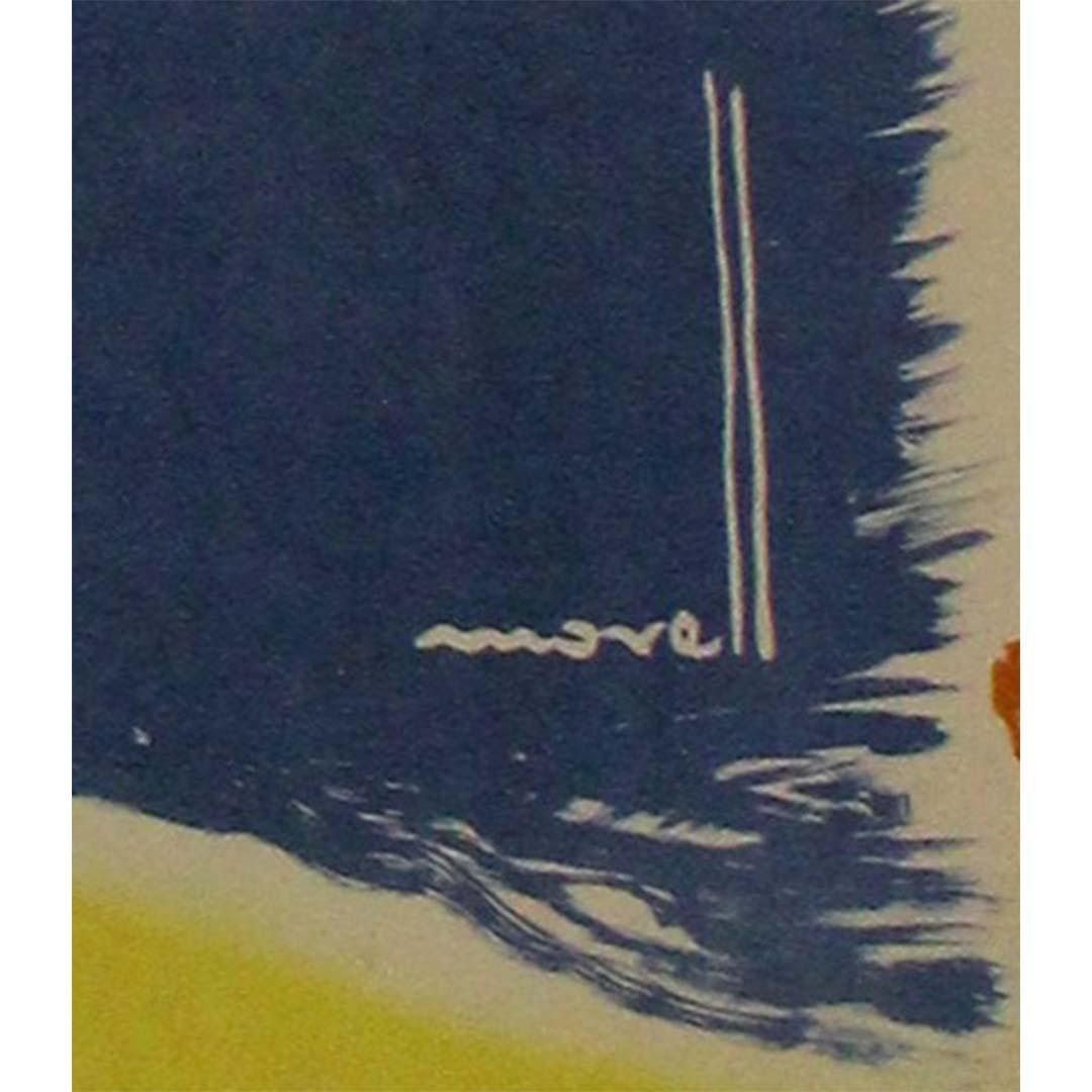 Circa 1950 Espagne Baléares travel poster, created by the artist Morell For Sale 2