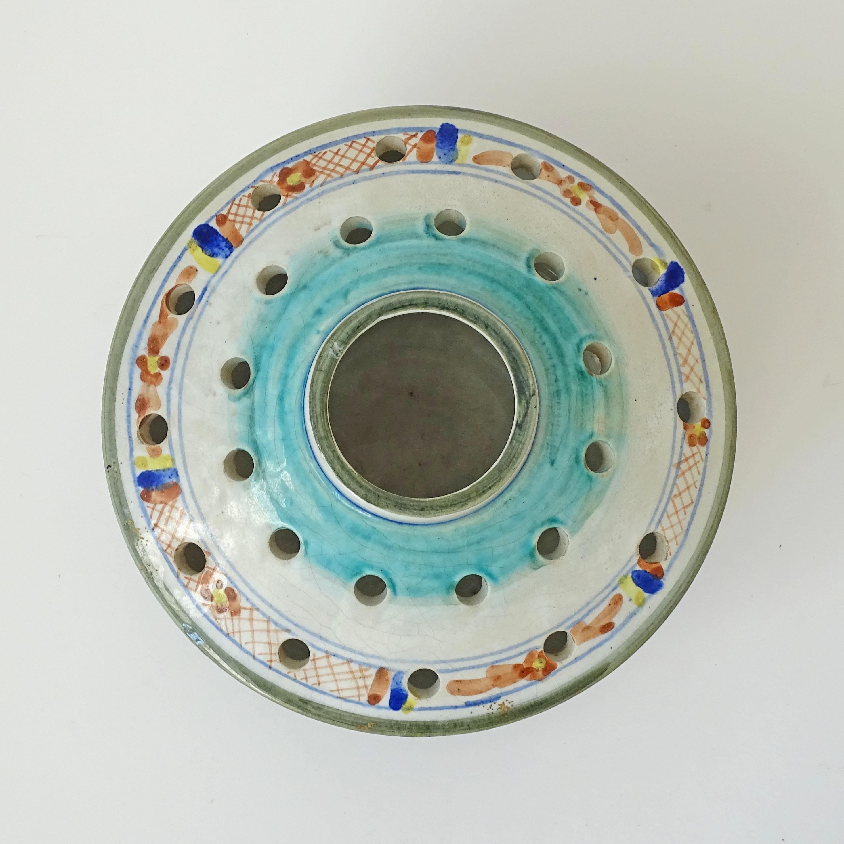 Morelli Faenza Keramische Tulpenvase, Italien 1960er Jahre im Zustand „Gut“ im Angebot in Milan, IT