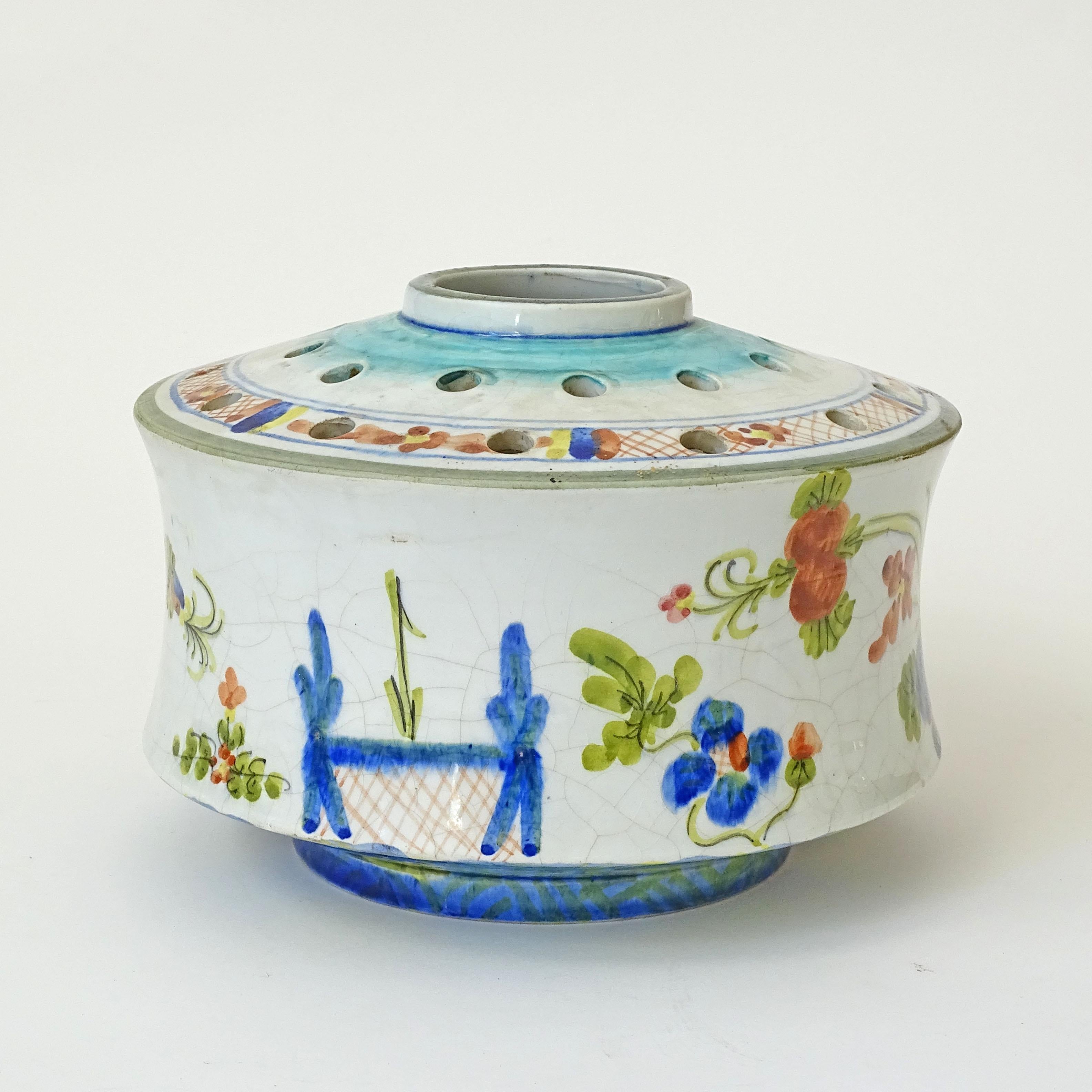 Morelli Faenza Keramische Tulpenvase, Italien 1960er Jahre (Mitte des 20. Jahrhunderts) im Angebot