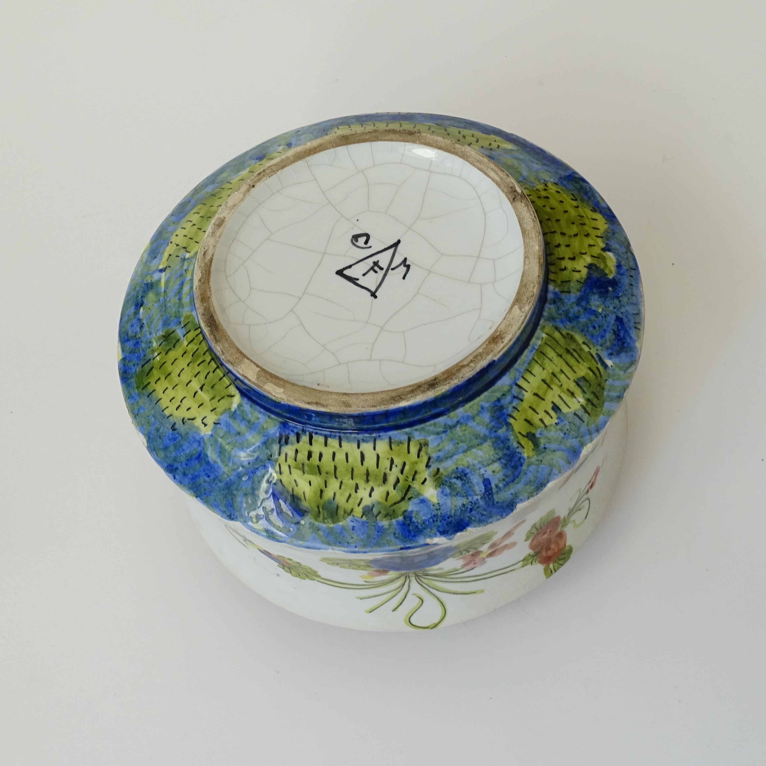 Morelli Faenza Keramische Tulpenvase, Italien 1960er Jahre (Majolika) im Angebot