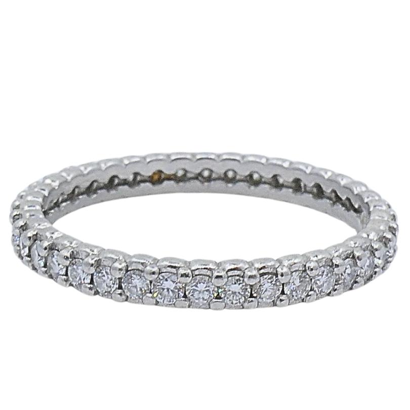 Anillo de Platino Morelli Pinpoint Eternidad Diamante en Bueno Estado en Beverly Hills, CA