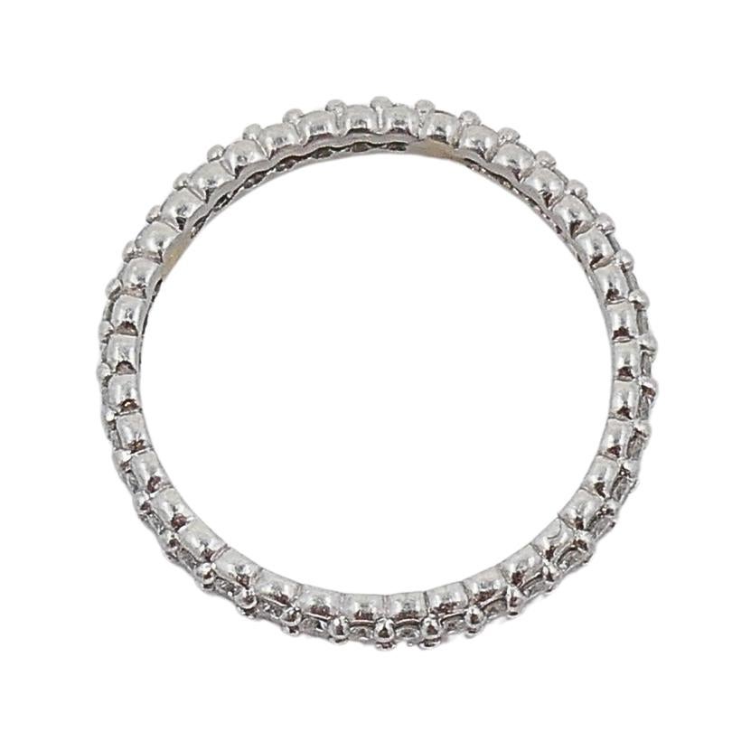 De las mujeres Anillo de Platino Morelli Pinpoint Eternidad Diamante