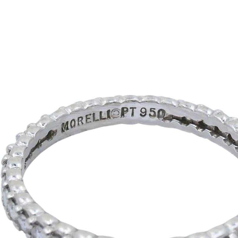 Anillo de Platino Morelli Pinpoint Eternidad Diamante 1