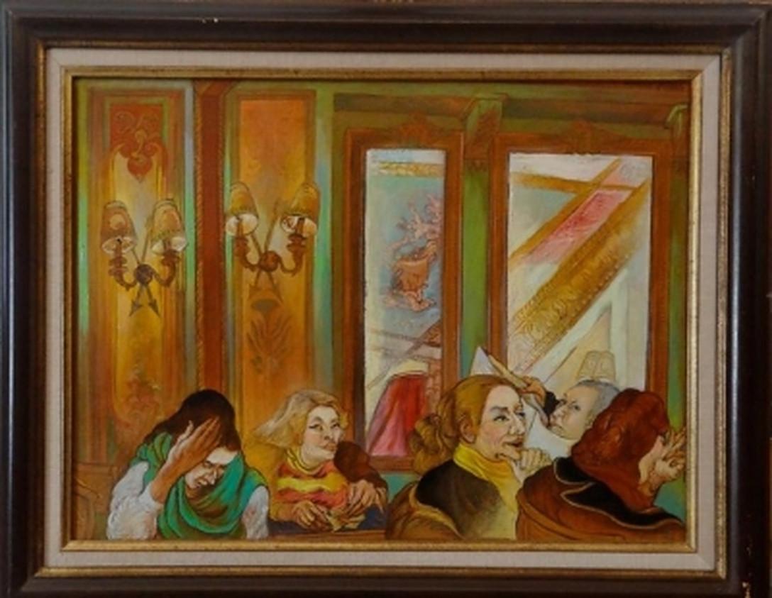 Moreno Pincas Interior Painting -  Le restaurant 