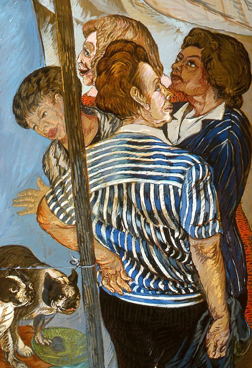 Le grand prix A Moreno Moreno Art contemporain peinture à l'huile comédie humaine nu  - Contemporain Painting par Moreno Pincas