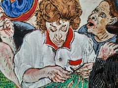 La magliaia Moreno Pincas Arte contemporanea pittura ritratto persone figurative