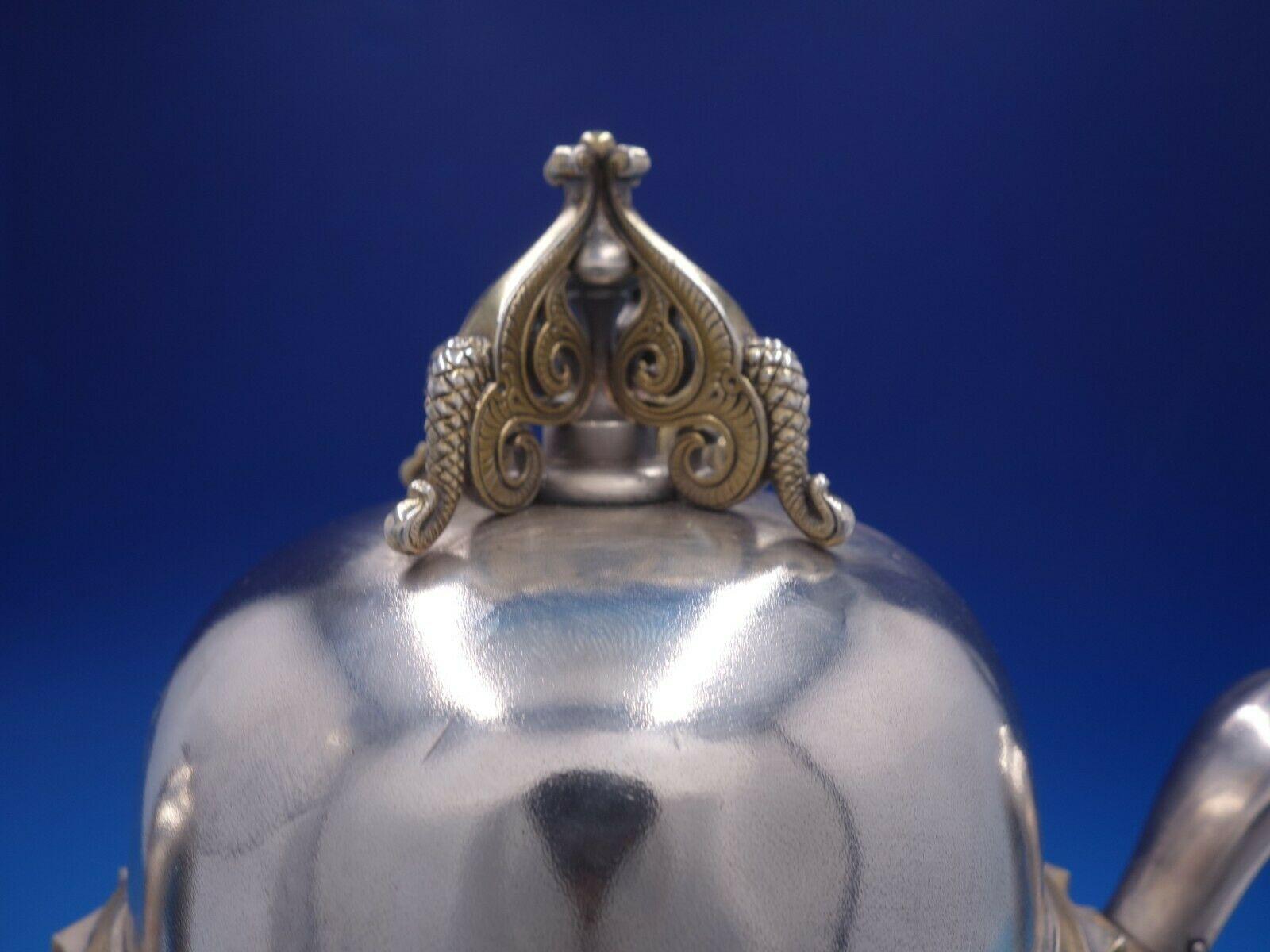 Moresque by Tiffany & Co. bouilloire urne à café en argent sterling qualité musée #4244 en vente 3