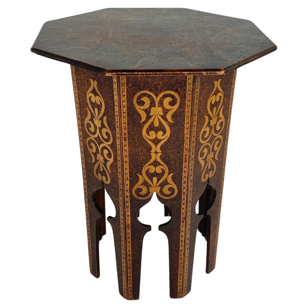 Moresque Octagonal Side Table For Sale