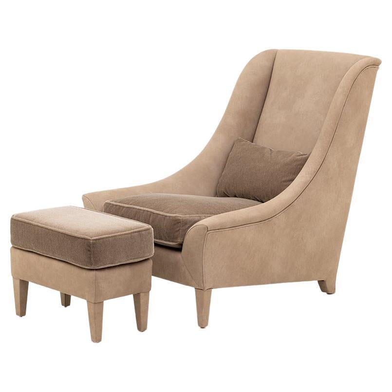 Moretti Armchair with Footrest