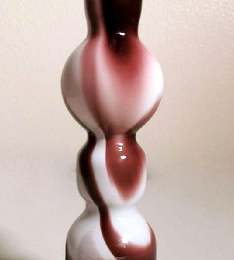 Moretti Carlo Murano Small Vase In Colored Opaline Glass In Good Condition For Sale In Prato, Tuscany
