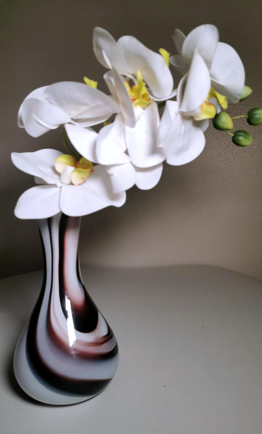 Moretti Murano Vase en verre opalin coloré en vente 5