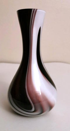 Moretti Carlo Murano Vase in Colored Opaline Glass