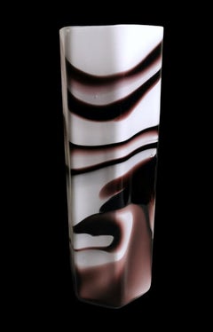 Moretti Carlo Murano Vase In Colored Opaline Glass