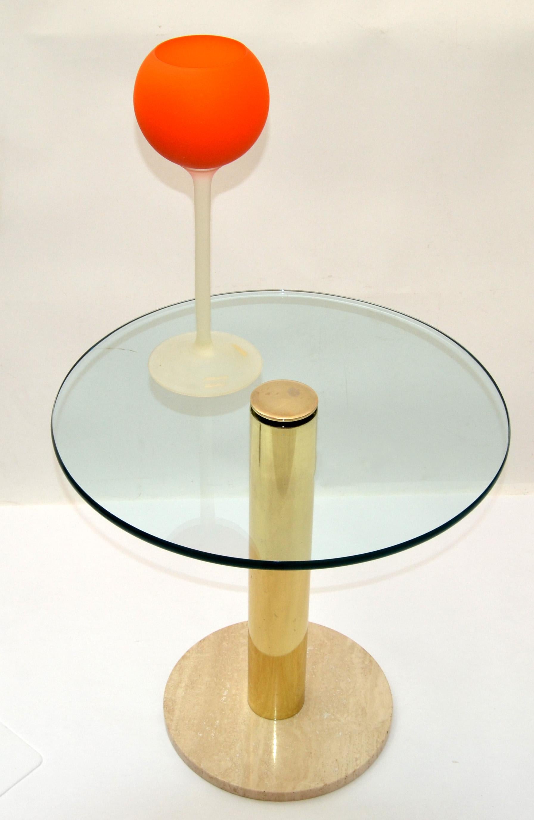 Moretti for Rosenthal Netter Satin Red & Frosted Glass Vase Wine Glass Sculpture In Good Condition For Sale In Miami, FL