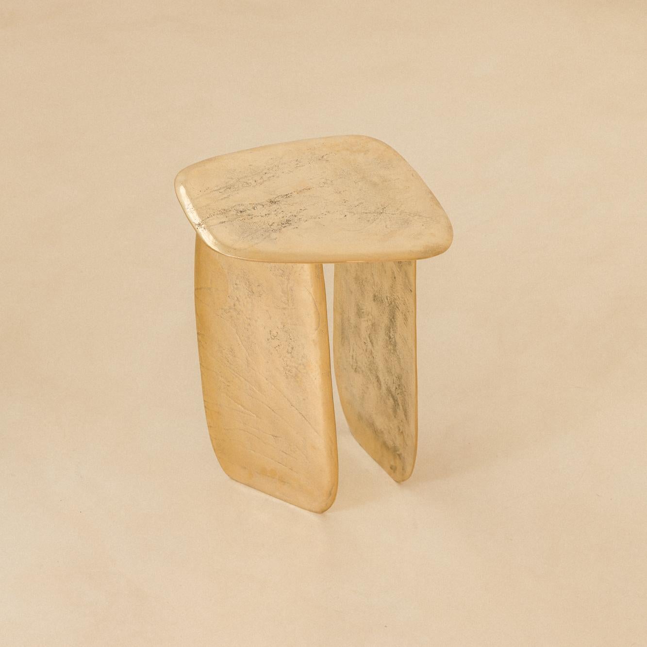 Cast Contemporary Side Table Morfa Nº 01 by Lucas Recchia, 2019 For Sale