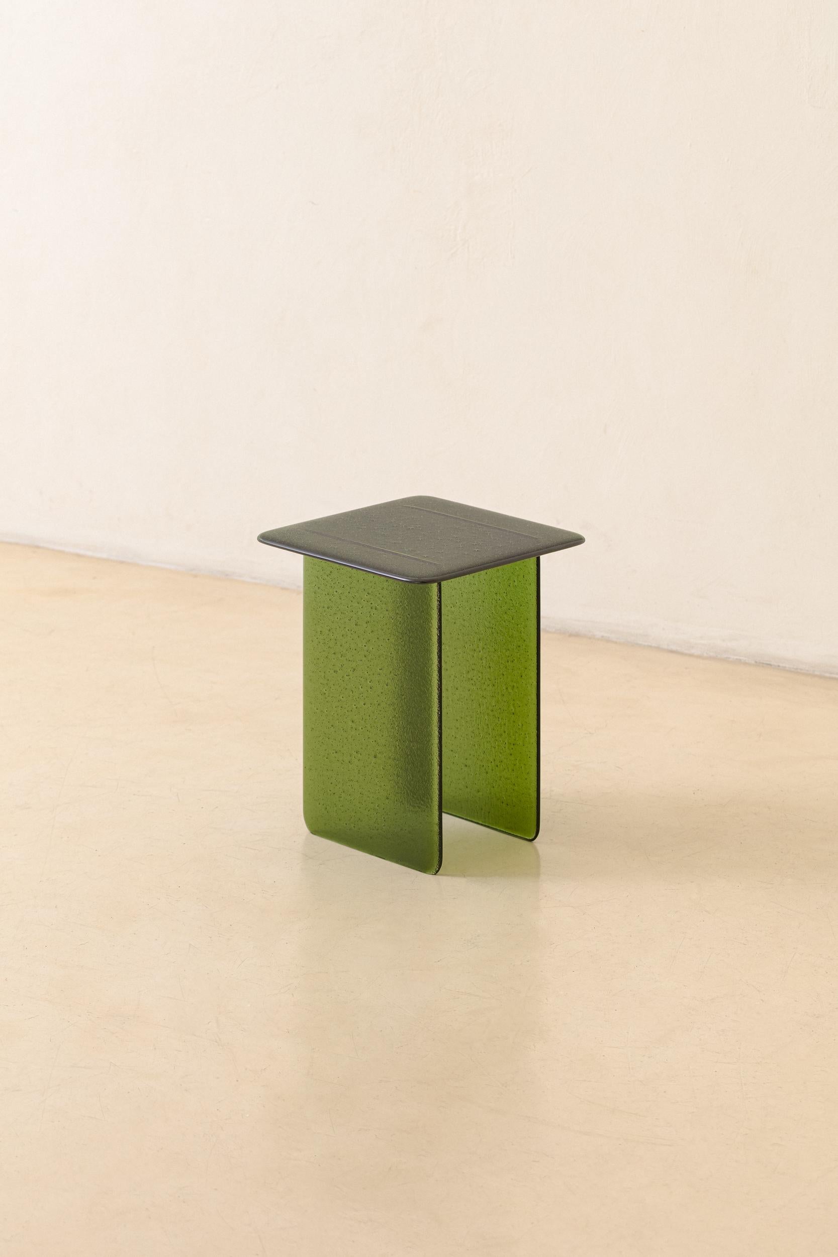 Fused moss green glass (1141).