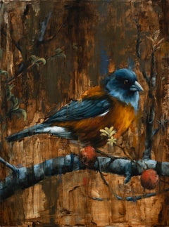 "Break From Flight, " Oil painting Featuring a bird