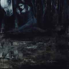 "Dark Hollow" (2024) by Morgan Cameron, Original Oil Painting