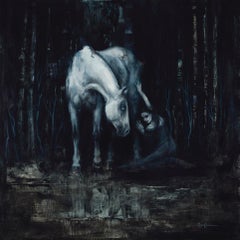 "Dark Hollow" (2024) by Morgan Cameron, Original Oil Painting