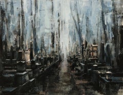 « Hallowed Ground » (2024) de Morgan Cameron, peinture à l'huile originale