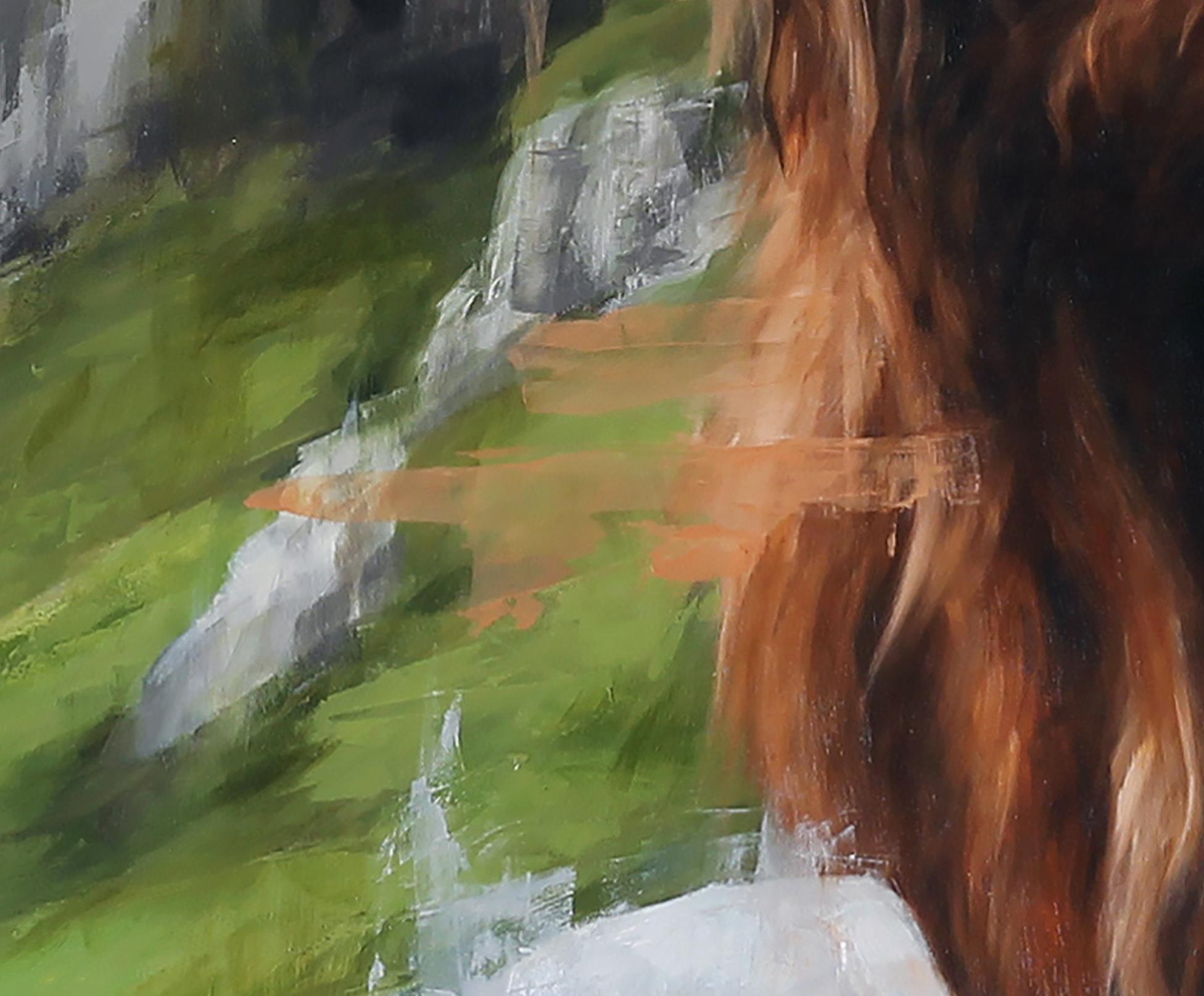 highland cattle oil painting
