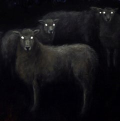 "Not Sheep" (2024) by Morgan Cameron, Original Oil Painting
