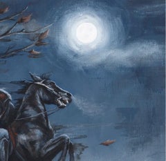 "The Horseman" (2024) by Morgan Cameron, Original Oil Painting