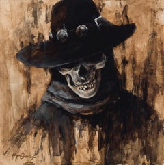 "All'ombra" (2024) di Morgan Cameron, Pittura a olio originale
